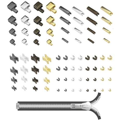 Reißverschluss Reparatur Set, 80 Stück Reissverschluss Reparatur Set, Zinklegierung Ersatz Zipper Schieber Kit, Reißverschluss Reparatur Zipper, Metall Ersatzzipper für Bekleidung, Taschen, Jacke Reißverschluss Reparatur Set, 80 Stück Reissverschluss Reparatur Set, Zinklegierung Ersatz Zipper Schieber Kit, Reißverschluss Reparatur Zipper, Metall Ersatzzipper für Bekleidung, Taschen, Jacke von Mmgoqqt