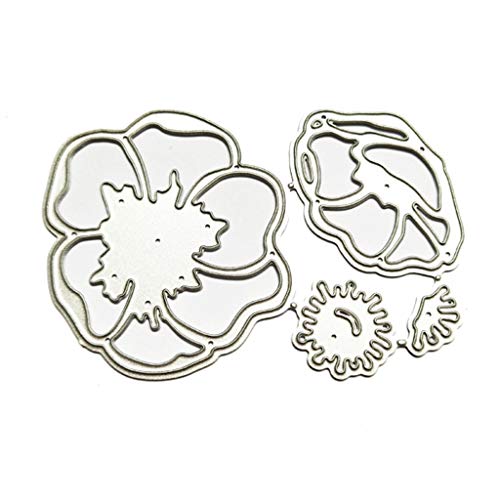 3D Blume Stanzschablone Scrapbooking Stanzschablonen Stanzen Schneiden Schablonen Stanzformen, Für Sizzix Big Shot/Cricut Cuttlebug/und Andere Stanzmaschine von Mmnas