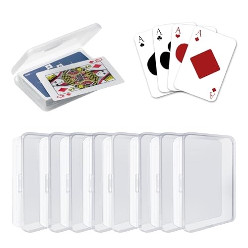 10 Stück Spielkarten Box,Karten Aufbewahrungsbox,Spielkarten Karten Asufbewahrung mit Deckel,Kartenbox Spielkartenbox Transparentem,Leere Sammelkarten Deckbox,für Playing Kartenspiele karteikartenbox 10 Stück Spielkarten Box,Karten Aufbewahrungsbox,Spielkarten Karten Asufbewahrung mit Deckel,Kartenbox Spielkartenbox Transparentem,Leere Sammelkarten Deckbox,für Playing Kartenspiele karteikartenbox von MniimaLuxe