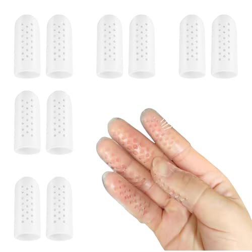 14 Stück Fingerschutz Silikon Gel Fingerlinge,Fingerkuppenschutz nach Verletzung,Fingerschutz bei Verletzung,Finger Sleeves,Fingerschützer Atmungsaktive Neues Material Fingerüberzieher (Transparent) 14 Stück Fingerschutz Silikon Gel Fingerlinge,Fingerkuppenschutz nach Verletzung,Fingerschutz bei Verletzung,Finger Sleeves,Fingerschützer Atmungsaktive Neues Material Fingerüberzieher (Transparent) von MniimaLuxe