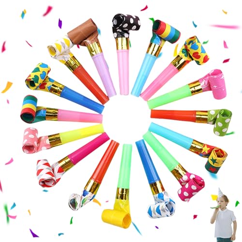 20 Stück Tröte,Tröten Kindergeburtstag,Partytröten,Krachmacher Spielzeug,Trompete Pfeifen Spielzeuge,Tröten zum Anfeuern,Papiertrompete,Funny Whistles Gebläse für Geburtstagsfeiern,Graduation,Hochzeit 20 Stück Tröte,Tröten Kindergeburtstag,Partytröten,Krachmacher Spielzeug,Trompete Pfeifen Spielzeuge,Tröten zum Anfeuern,Papiertrompete,Funny Whistles Gebläse für Geburtstagsfeiern,Graduation,Hochzeit von MniimaLuxe
