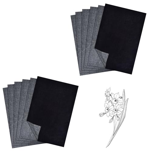 50 Blatt Transferpapier,Pauspapier A4,Kohlepapier A4,Durchschlagpapier zum Nachzeichnen von Zeichnungen auf Holzprojekten,Abpauspapier,Kohlepapier zum Nachzeichnen,Graphitpapier,Pauschpapier von MniimaLuxe