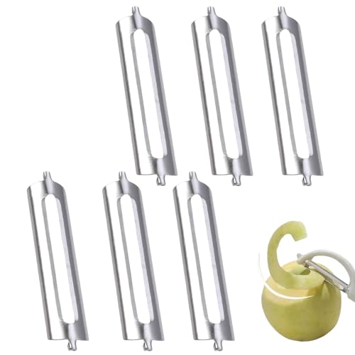 6 Stück Sparschäle Ersatzklinge,Edelstahl Schäler für Tupperware Ersatzteile,Flachschliff Profischäler,Schälfix,Schäler Ersatzteile mit Victorinox,Ersatzklinge für Orangenschäler,Kartoffelschäler 6 Stück Sparschäle Ersatzklinge,Edelstahl Schäler für Tupperware Ersatzteile,Flachschliff Profischäler,Schälfix,Schäler Ersatzteile mit Victorinox,Ersatzklinge für Orangenschäler,Kartoffelschäler von MniimaLuxe