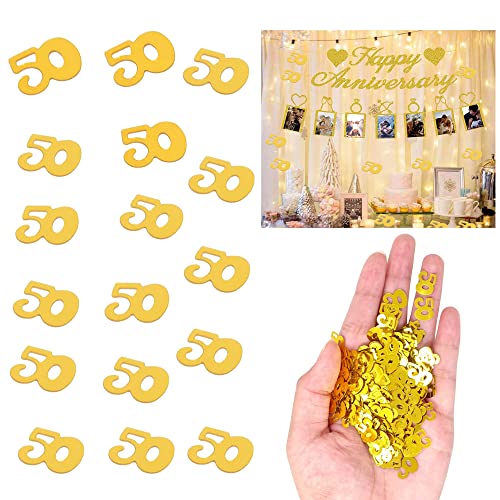 1200 Stück Konfetti 50 Gold Tisch 30g Glänzend Plastik Geburtstag Zahlenkonfetti Hochzeit Streudeko Streuzahlen Tischdeko für Goldhochzeit Feier Jubiläum Deko 1200 Stück Konfetti 50 Gold Tisch 30g Glänzend Plastik Geburtstag Zahlenkonfetti Hochzeit Streudeko Streuzahlen Tischdeko für Goldhochzeit Feier Jubiläum Deko von Mnixy