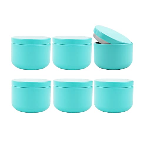 Mnixy 20 Stück Weißblech-Kerzenbehälter für DIY-Kerzenherstellung, leere Kerzengläser, Vorratsbehälter für Tee, Kaffee, Bee, Süßigkeiten, Schokolade, Zuckergewürze (himmelblau), Himmelblau von Mnixy