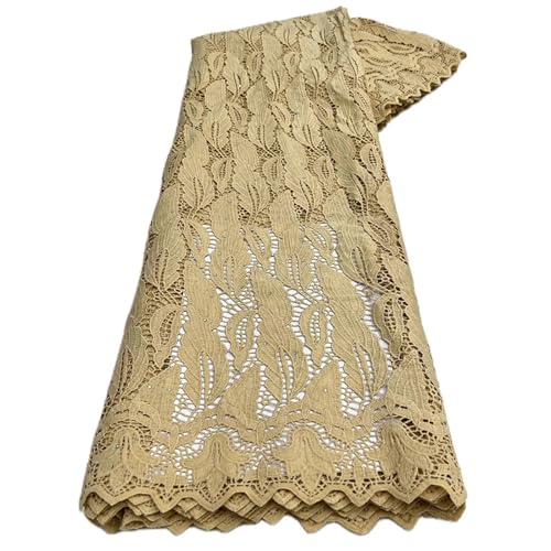 Mnjyihy Afrikanischer Seiden-Spitzenstoff, französische Pailletten-Stickerei, Netzstoff, Tüll, Spitzenstoff für Nigeria-Partykleid, 120 cm, 4,5 m - 5 Mnjyihy Afrikanischer Seiden-Spitzenstoff, französische Pailletten-Stickerei, Netzstoff, Tüll, Spitzenstoff für Nigeria-Partykleid, 120 cm, 4,5 m - 5 von Mnjyihy