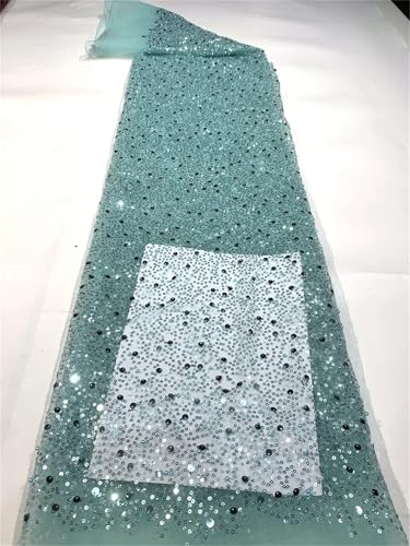 Mnjyihy Französischer Netz-Spitzenstoff, afrikanische nigerianische Pailletten, Spitzenstoff für Frauen, Hochzeit, Party, Nähen, 120 cm, 4,5 m - 1 Mnjyihy Französischer Netz-Spitzenstoff, afrikanische nigerianische Pailletten, Spitzenstoff für Frauen, Hochzeit, Party, Nähen, 120 cm, 4,5 m - 1 von Mnjyihy