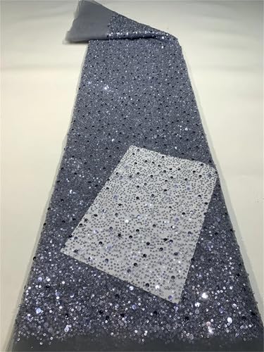 Mnjyihy Französischer Netzstoff, Spitzenstoff, afrikanische nigerianische Pailletten, Spitzenstoff für Frauen, Hochzeit, Party, Nähen, 120 cm, 4,5 m - 11 Mnjyihy Französischer Netzstoff, Spitzenstoff, afrikanische nigerianische Pailletten, Spitzenstoff für Frauen, Hochzeit, Party, Nähen, 120 cm, 4,5 m - 11 von Mnjyihy