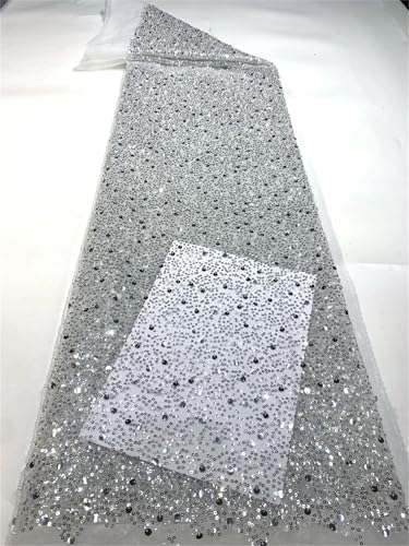 Mnjyihy Französischer Netzstoff, Spitzenstoff, afrikanische nigerianische Pailletten, Spitzenstoff für Frauen, Hochzeit, Party, Nähen, 120 cm, 4,5 m - 13 Mnjyihy Französischer Netzstoff, Spitzenstoff, afrikanische nigerianische Pailletten, Spitzenstoff für Frauen, Hochzeit, Party, Nähen, 120 cm, 4,5 m - 13 von Mnjyihy