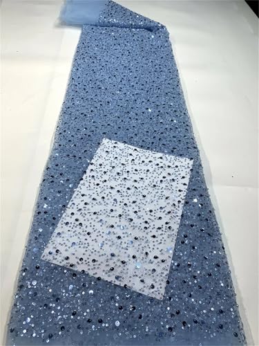 Mnjyihy Französischer Netzstoff, Spitzenstoff, afrikanische nigerianische Pailletten, Spitzenstoff für Frauen, Hochzeit, Party, Nähen, 120 cm, 4,5 m - 14 Mnjyihy Französischer Netzstoff, Spitzenstoff, afrikanische nigerianische Pailletten, Spitzenstoff für Frauen, Hochzeit, Party, Nähen, 120 cm, 4,5 m - 14 von Mnjyihy