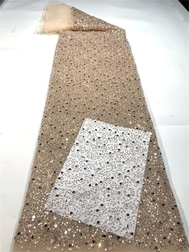 Mnjyihy Französischer Netzstoff, Spitzenstoff, afrikanische nigerianische Pailletten, Spitzenstoff für Frauen, Hochzeit, Party, Nähen, 120 cm, 4,5 m - 18 Mnjyihy Französischer Netzstoff, Spitzenstoff, afrikanische nigerianische Pailletten, Spitzenstoff für Frauen, Hochzeit, Party, Nähen, 120 cm, 4,5 m - 18 von Mnjyihy