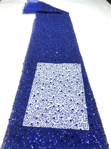 Mnjyihy Französischer Netzstoff, Spitzenstoff, afrikanische nigerianische Pailletten, Spitzenstoff für Frauen, Hochzeit, Party, Nähen, 120 cm, 4,5 m - 8 Mnjyihy Französischer Netzstoff, Spitzenstoff, afrikanische nigerianische Pailletten, Spitzenstoff für Frauen, Hochzeit, Party, Nähen, 120 cm, 4,5 m - 8 von Mnjyihy