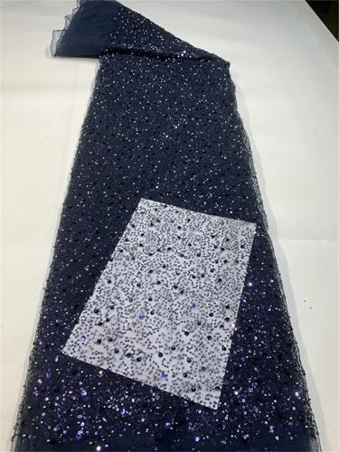 Mnjyihy Französischer Netzstoff, Spitzenstoff, afrikanische nigerianische Pailletten, Spitzenstoff für Frauen, Hochzeit, Party, Nähen, 120 cm, 4,5 m - 9 Mnjyihy Französischer Netzstoff, Spitzenstoff, afrikanische nigerianische Pailletten, Spitzenstoff für Frauen, Hochzeit, Party, Nähen, 120 cm, 4,5 m - 9 von Mnjyihy