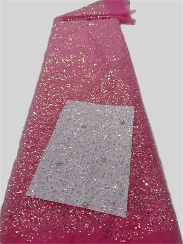 Mnjyihy Nigerianischer Spitzen-Paillettenstoff, afrikanische Perlen, Spitzenstoffe, französisch, für Hochzeit, Party, Kleid, Nähen, 120 cm, 4,5 m - 2 Mnjyihy Nigerianischer Spitzen-Paillettenstoff, afrikanische Perlen, Spitzenstoffe, französisch, für Hochzeit, Party, Kleid, Nähen, 120 cm, 4,5 m - 2 von Mnjyihy