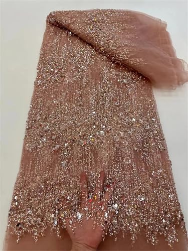 Mnjyihy Spitzenstoff mit gelben Pailletten, afrikanischer Tüll, Netzstoff, Spitzenstoff für Hochzeit, Abendkleid, 120 cm, 4,5 m - 17 Mnjyihy Spitzenstoff mit gelben Pailletten, afrikanischer Tüll, Netzstoff, Spitzenstoff für Hochzeit, Abendkleid, 120 cm, 4,5 m - 17 von Mnjyihy