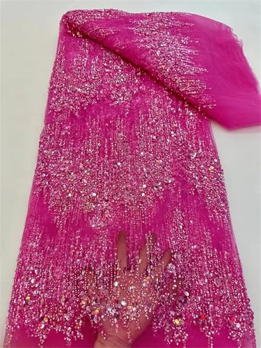 Mnjyihy Spitzenstoff mit gelben Pailletten, afrikanischer Tüll, Netzstoff, Spitzenstoff für Hochzeit, Abendkleid, 120 cm, 4,5 m - 19 cm Mnjyihy Spitzenstoff mit gelben Pailletten, afrikanischer Tüll, Netzstoff, Spitzenstoff für Hochzeit, Abendkleid, 120 cm, 4,5 m - 19 cm von Mnjyihy