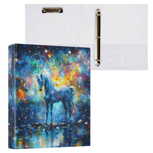 3-Ringbuch, Dreamy Unicorn M, Aktenordner für 200 Blatt, Aktenaufbewahrung für Damen, Herren, Schule, Bürobedarf 3-Ringbuch, Dreamy Unicorn M, Aktenordner für 200 Blatt, Aktenaufbewahrung für Damen, Herren, Schule, Bürobedarf von Mnsruu