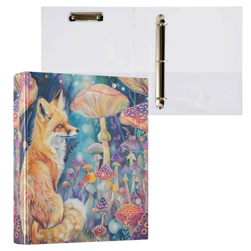 3-Ringbuch, Fuchspilze, Aquarell-Aktenordner für 200 Blatt, für Damen, Herren, Schule, Bürobedarf 3-Ringbuch, Fuchspilze, Aquarell-Aktenordner für 200 Blatt, für Damen, Herren, Schule, Bürobedarf von Mnsruu