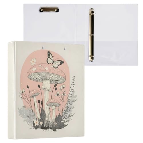 Aktenordner mit 3 Ringen, Pilz-Schmetterling, für 200 Blatt, Aktenaufbewahrung für Damen, Herren, Schule, Bürobedarf Aktenordner mit 3 Ringen, Pilz-Schmetterling, für 200 Blatt, Aktenaufbewahrung für Damen, Herren, Schule, Bürobedarf von Mnsruu