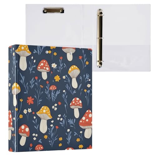 Aktenordner mit 3 Ringen, Pilzblumen, für 200 Blatt, Aktenaufbewahrung für Damen, Herren, Schule, Bürobedarf Aktenordner mit 3 Ringen, Pilzblumen, für 200 Blatt, Aktenaufbewahrung für Damen, Herren, Schule, Bürobedarf von Mnsruu