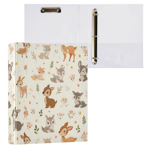 Aktenordner mit 3 Ringen, bezaubernde Tiere, Hirsch, hält 200 Blatt, Aktenaufbewahrung für Damen, Herren, Schule, Bürobedarf, Ordner Schuber Aktenordner mit 3 Ringen, bezaubernde Tiere, Hirsch, hält 200 Blatt, Aktenaufbewahrung für Damen, Herren, Schule, Bürobedarf, Ordner Schuber von Mnsruu