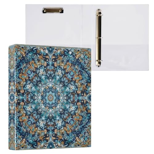 Aktenordner mit 3 Ringen, indisches Mandala-Muster, für 200 Blatt, Aktenaufbewahrung für Damen, Herren, Schule, Bürobedarf Aktenordner mit 3 Ringen, indisches Mandala-Muster, für 200 Blatt, Aktenaufbewahrung für Damen, Herren, Schule, Bürobedarf von Mnsruu