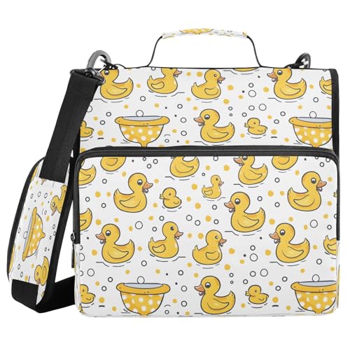 Bindertasche mit Reißverschluss, mit Griff, Schultergurt, 3-Ringbuch, Organizer für Schule, Arbeit, Büro Bindertasche mit Reißverschluss, mit Griff, Schultergurt, 3-Ringbuch, Organizer für Schule, Arbeit, Büro von Mnsruu