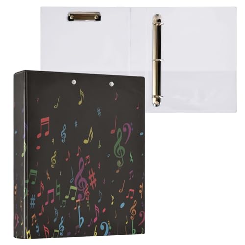 Color Flying Musiknoten-Ordner mit 3 Ringen, mit Klemmbrett, Aktenordner für Büro, Schule, mit Tasche Color Flying Musiknoten-Ordner mit 3 Ringen, mit Klemmbrett, Aktenordner für Büro, Schule, mit Tasche von Mnsruu