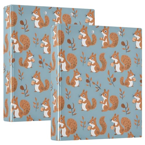 Eichhörnchen mit Muttern, 3 D-Ringordner, A4, 2 Stück mit 200 Blatt, für Kinder, Schulbedarf, Damen, Herren, Büro Eichhörnchen mit Muttern, 3 D-Ringordner, A4, 2 Stück mit 200 Blatt, für Kinder, Schulbedarf, Damen, Herren, Büro von Mnsruu