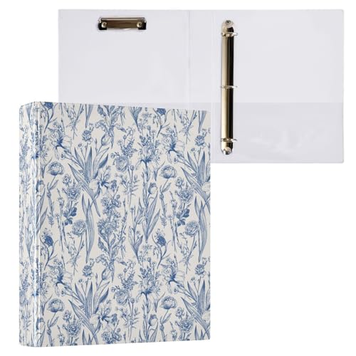 Garden Spring Flowers 3 D-Ringbuch A4, 1 Packung mit 200 Blatt, für Kinder, Schulbedarf, Damen, Herren, Büro von Mnsruu