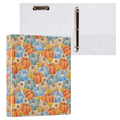 Kürbisse Herbst Sonnenblume Blumen Thanksgiving 3 D-Ringbuch A4 1 Packung mit 200 Blatt für Kinder Schulbedarf Damen Herren Büro von Mnsruu