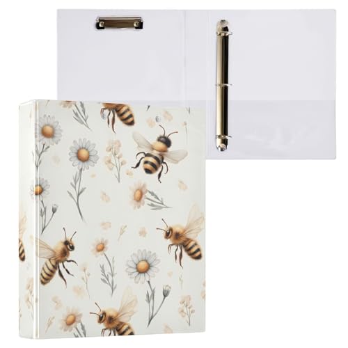 Little Bee Daisy Aktenordner mit 3 Ringen, für 200 Blatt, für Damen und Herren, Schule, Bürobedarf Little Bee Daisy Aktenordner mit 3 Ringen, für 200 Blatt, für Damen und Herren, Schule, Bürobedarf von Mnsruu