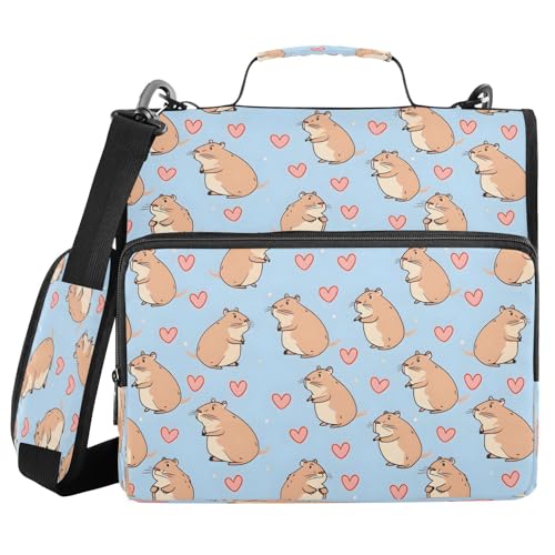 Maus und Liebe, Reißverschluss-Bindertasche mit Griff, Schultergurt, 3-Ringbuch, Organizer für Schule, Arbeit, Büro Maus und Liebe, Reißverschluss-Bindertasche mit Griff, Schultergurt, 3-Ringbuch, Organizer für Schule, Arbeit, Büro von Mnsruu