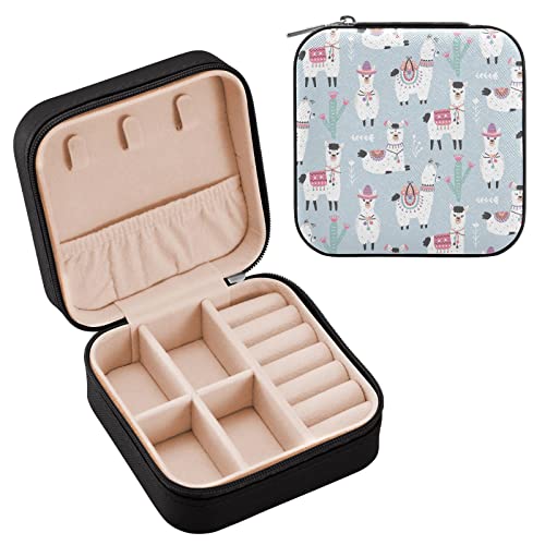 Mnsruu Lama Alpaka Schmuckschatulle Halskette Ring Aufbewahrung Organizer Mini Schmuck Etui Ohrringe Leder Schmuck Reise Organizer für Frauen Mädchen Freundin Frau Geschenk Mnsruu Lama Alpaka Schmuckschatulle Halskette Ring Aufbewahrung Organizer Mini Schmuck Etui Ohrringe Leder Schmuck Reise Organizer für Frauen Mädchen Freundin Frau Geschenk von Mnsruu