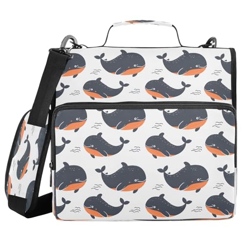 Ordnertasche mit Reißverschluss, mit Griff, Schultergurt, 3-Ringbuch, Organizer für Schule, Arbeit, Büro Ordnertasche mit Reißverschluss, mit Griff, Schultergurt, 3-Ringbuch, Organizer für Schule, Arbeit, Büro von Mnsruu