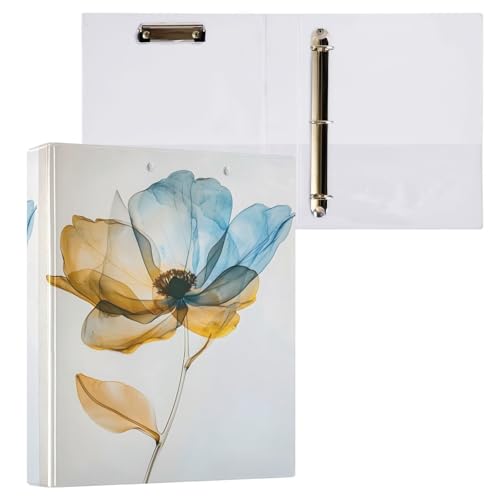 Ringordner mit 3 Ringen, durchscheinende Blumen, für 200 Blatt, Aktenaufbewahrung für Damen, Herren, Schule, Bürobedarf Ringordner mit 3 Ringen, durchscheinende Blumen, für 200 Blatt, Aktenaufbewahrung für Damen, Herren, Schule, Bürobedarf von Mnsruu