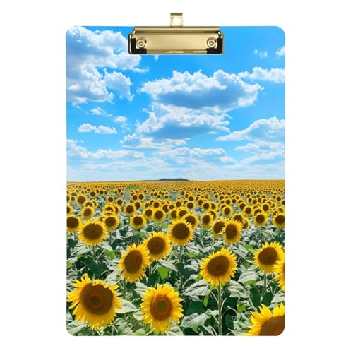 Sunny Day Sonnenblumen-Acryl-Klemmbrett mit Metallclip, Standard-A4-Größe, 31,8 x 22,9 cm, Klemmbretter für Krankenschwestern, Studenten, Lehrer, Frauen, Männer, Klassenzimmer, Büro Sunny Day Sonnenblumen-Acryl-Klemmbrett mit Metallclip, Standard-A4-Größe, 31,8 x 22,9 cm, Klemmbretter für Krankenschwestern, Studenten, Lehrer, Frauen, Männer, Klassenzimmer, Büro von Mnsruu