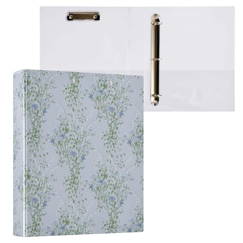 Wild Flowers Ivy 3 D-Ringbuch, A4, 1 Packung mit 200 Blatt, für Kinder, Schulbedarf, Damen, Herren, Büro von Mnsruu