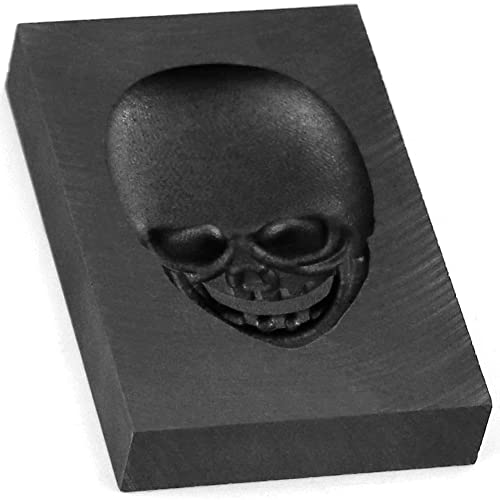 Mnueeop Gießform, Tiegelform, Barren, Graphit, Schädel, für Gusseisen, verfeinert Metall, Aluminium, Kupfer, Messing Mnueeop Gießform, Tiegelform, Barren, Graphit, Schädel, für Gusseisen, verfeinert Metall, Aluminium, Kupfer, Messing von Mnueeop
