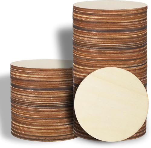 80 Stück unlackierte runde Holzscheiben 80 Stück unlackierte runde Holzscheiben von MoDooris