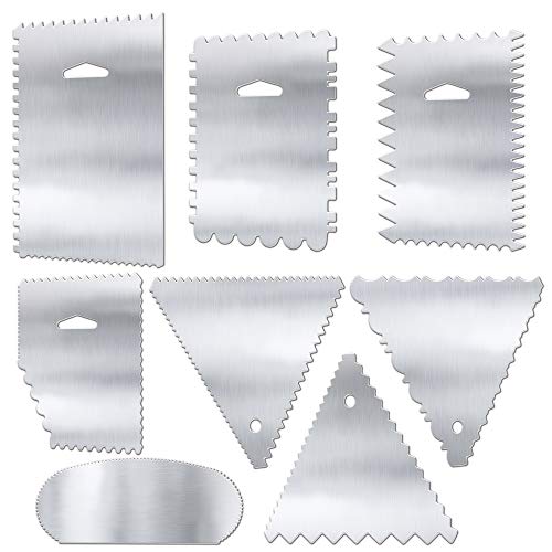 MoNiRo 8er Set Edelstahl Tortenschaber Icing Smoother für Torten dekorieren - Backen - Kuchen - Zubehör - Torten - Backzubehör - Modellierwerkzeug - Torte - Küche - Backzubehör - Cake Scraper MoNiRo 8er Set Edelstahl Tortenschaber Icing Smoother für Torten dekorieren - Backen - Kuchen - Zubehör - Torten - Backzubehör - Modellierwerkzeug - Torte - Küche - Backzubehör - Cake Scraper von MoNiRo