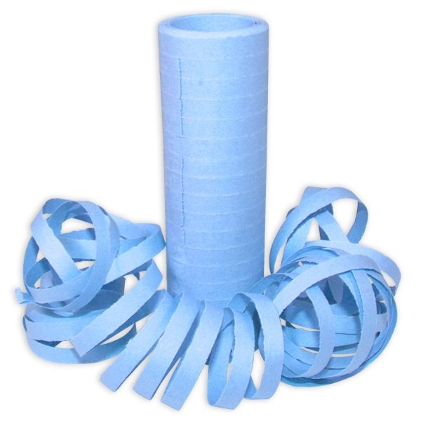 Luftschlangen hellblau, 1 Rolle Papierschlangen f. Fasching/Birthday von MoRoS Onlinehandel OG