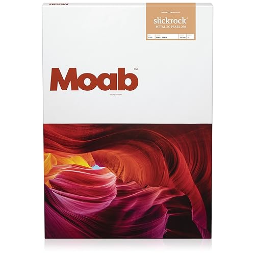 Moab Slickrock Metallic Pearl 260 g/m² Papier 33 x 48,3 cm Fotopapier 25 Blatt von Moab