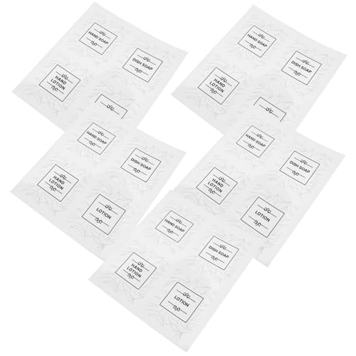 1 Satz Reise für Flaschen Wasserfeste Badezimmer Aufkleber für Shampoo Dispenser Selbstklebende Sub Bottle Labels für Kosmetik Organisierung von Mobestech