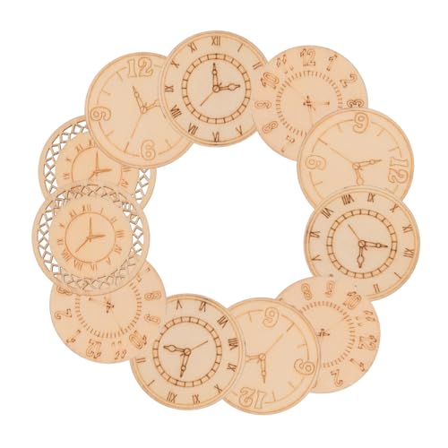 16 Stück Unfertige Holzscheiben für Diy Wanduhren Malbare Holzstücke für Bastelprojekte Dekoration und Partybedarf 16 Stück Unfertige Holzscheiben für Diy Wanduhren Malbare Holzstücke für Bastelprojekte Dekoration und Partybedarf von Mobestech