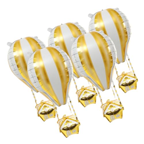 5 Stück Dekorationen aus Aluminiumfolie für Geburtstagsfeiern Shower und Hochzeiten Hängende Luftballons für Festliche Anlässe und Valentinstag von Mobestech