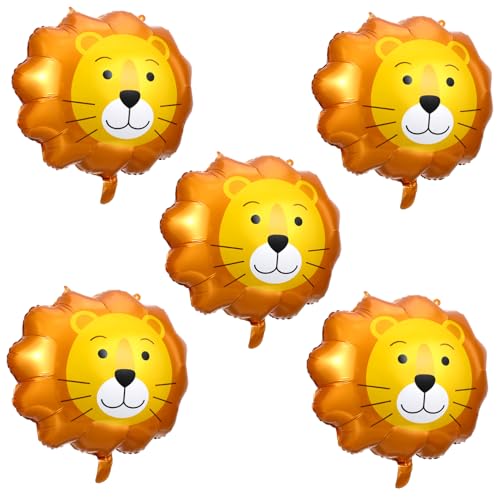 5 Stück Lion Folienballons Lustige Tierballons für Geburtstagsfeiern für Kinderpartys und Jubiläen für Garten und Themenfeiern 5 Stück Lion Folienballons Lustige Tierballons für Geburtstagsfeiern für Kinderpartys und Jubiläen für Garten und Themenfeiern von Mobestech