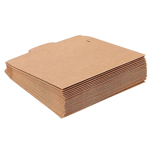 50Stücke Braune Kraftpapier Tüten für CD Verpackungen Wiederverwendbare und Atmungsaktive Umschläge Umweltfreundliche Kraftpapierbeutel für und Dokumente von Mobestech