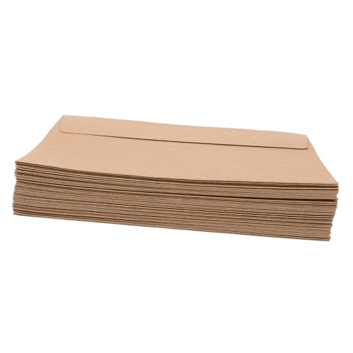 50Stücke Einladungsumschläge Große Selbstklebende Umschläge aus Kraftpapier für Hochzeiten und Feste Blanko für Beschriftungen und Kreative Designs von Mobestech