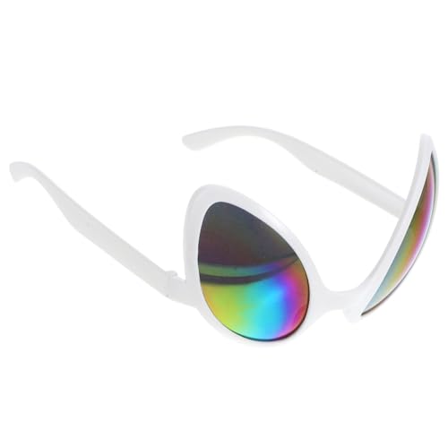 Mobestech 1 Paar außerirdische Brille Ausländer thematisiert futuristisch Erwachsene lustig sonnenbrille gläser Festivalbrille karneval brille Neuheit Brille Alien-Cosplay-Brille Sport Weiß Mobestech 1 Paar außerirdische Brille Ausländer thematisiert futuristisch Erwachsene lustig sonnenbrille gläser Festivalbrille karneval brille Neuheit Brille Alien-Cosplay-Brille Sport Weiß von Mobestech